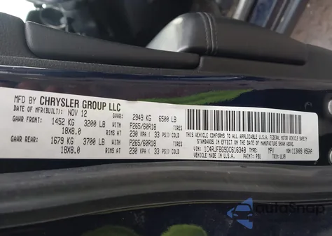 2013 Jeep Grand Cherokee Limited z USA, uszkodzony, nr VIN 1C4RJFBG9DC616348